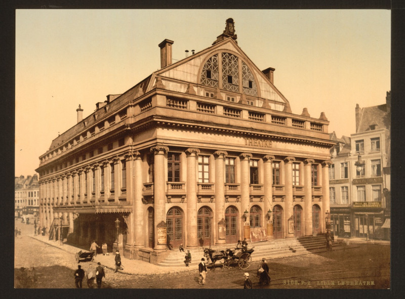 Carte postale ancienne Le Théâtre à Lille