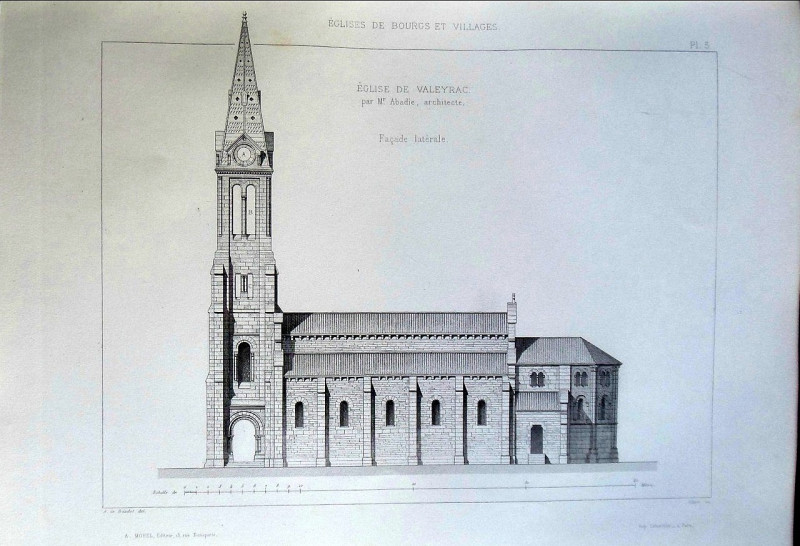 Carte postale ancienne Valeyrac - église