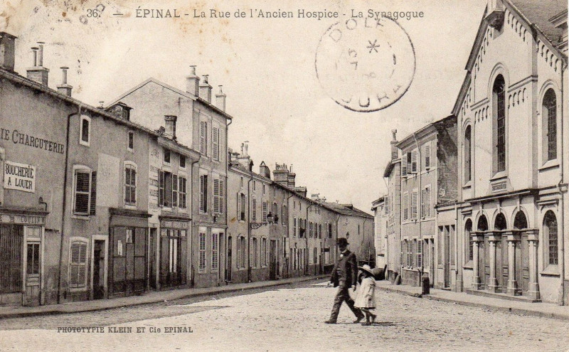 Carte postale ancienne Epinal synagogue Cp 01 01 à Épinal