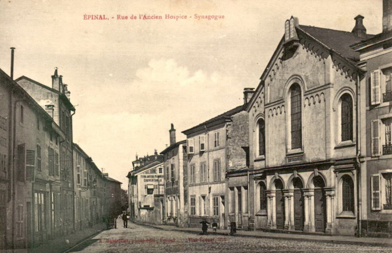 Carte postale ancienne Epinal synagogue Cp 02 01 à Épinal