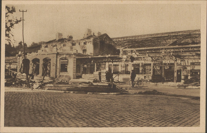 Carte postale ancienne Gare d'Epinal CP4 à Épinal
