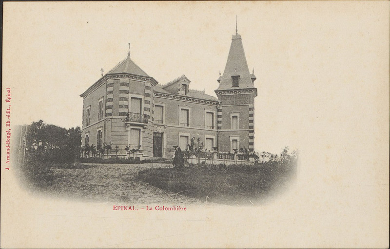 Carte postale ancienne Villa La Colombière Cpa à Épinal