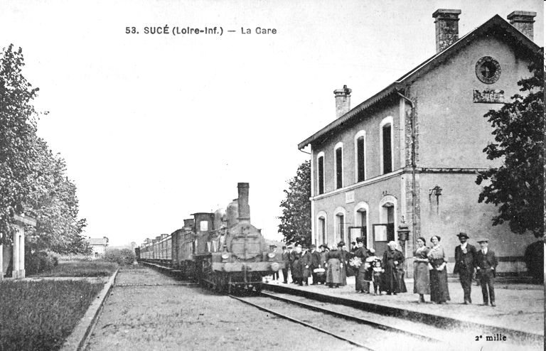 Carte postale ancienne Gare de Sucé