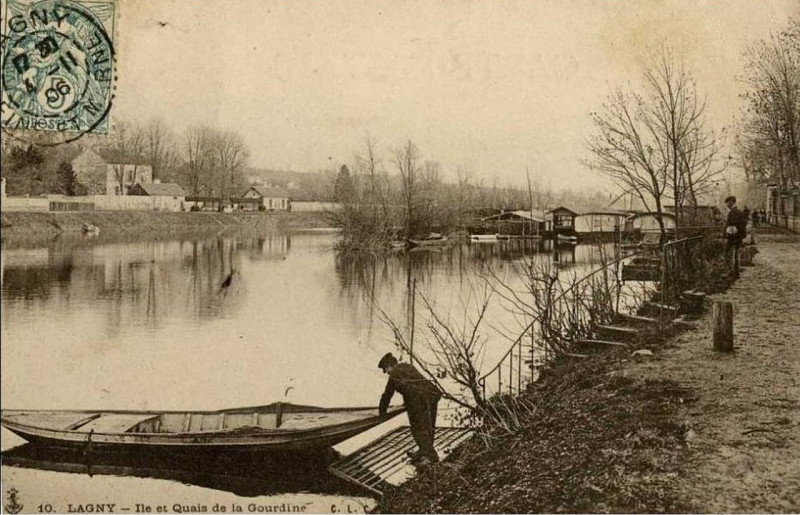 Carte postale ancienne L3194 - Lagny-sur-Marne - Bords de Marne