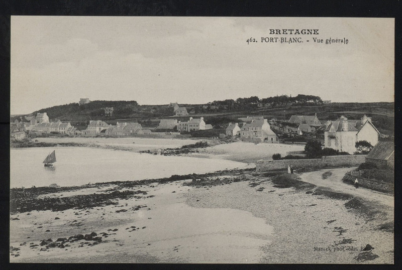 Carte postale ancienne Penvénan - Port Blanc vue générale à Penvénan