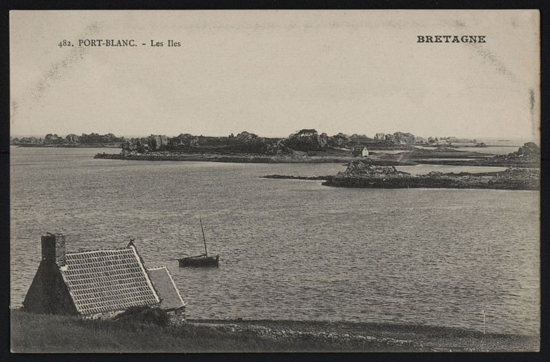Carte postale ancienne Penvénan - Iles à Penvénan
