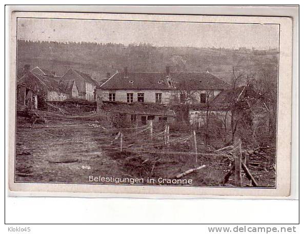 Carte postale ancienne Alfred Grohs B. 515 Befestigungen in Craonne Bildseite