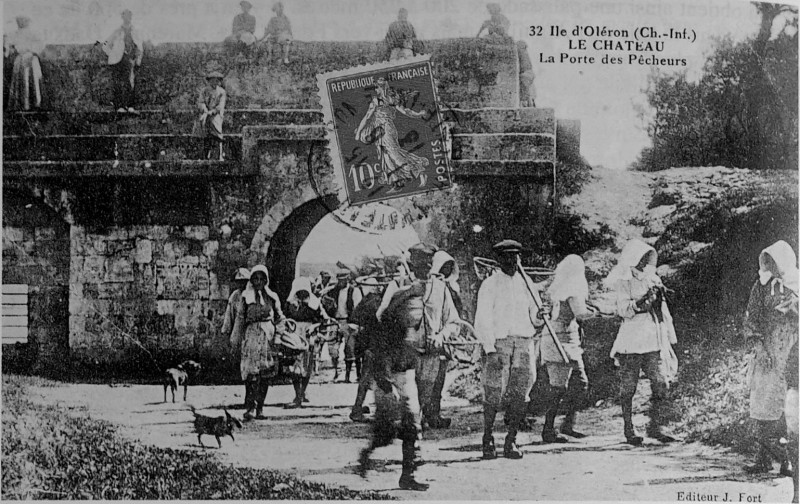 Carte postale ancienne Ile d oléron 1913 chateau 1004047