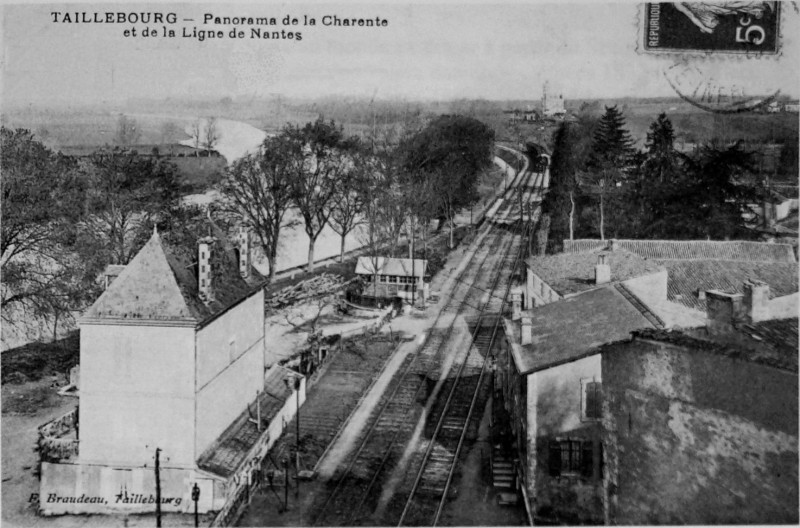 Carte postale ancienne Taillebourg voie sncf 1004039