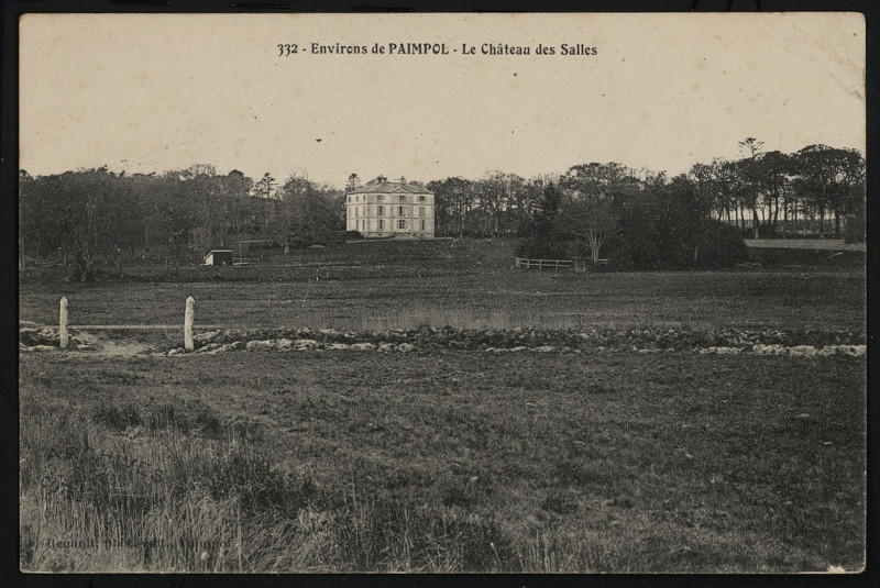Carte postale ancienne Paimpol - Château des Salles à Paimpol
