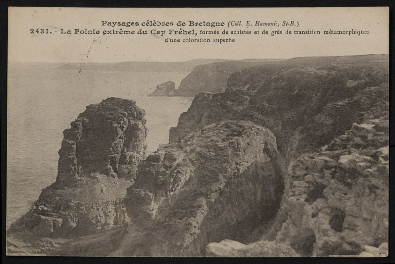 Carte postale ancienne Plévenon - Pointe extrême du Cap Fréhel à Plévenon