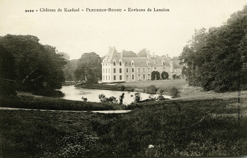 Carte postale ancienne Pleumeur-Bodou - Château de Kerduel à Pleumeur-Bodou