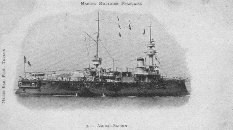 Carte postale ancienne Amiral Baudin Marius Bar