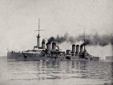 Carte postale ancienne Armoured cruiser Edgar-Quinet