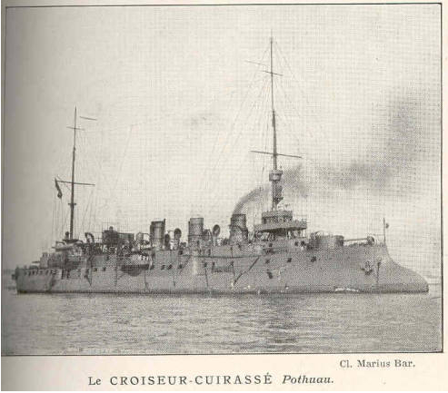 Carte postale ancienne Armoured cruiser Pothuau