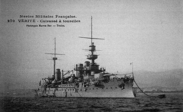 Carte postale ancienne Cuirasse verite-Marius Bar