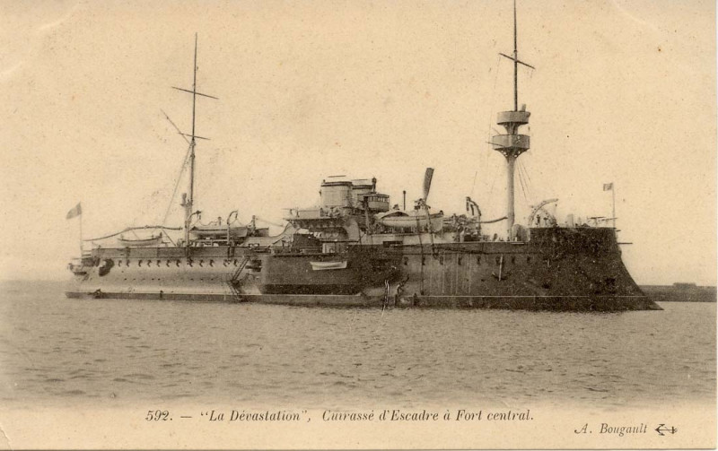 Carte postale ancienne Devastation cuirasse-reduc-Bourgault