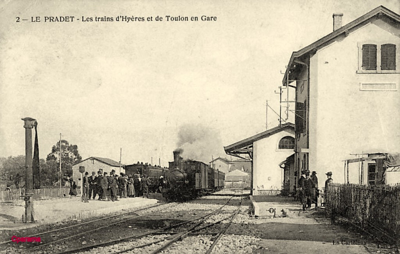 Carte postale ancienne Gare du Pradet (4)