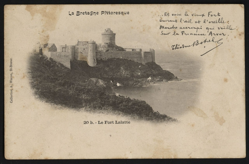 Carte postale ancienne Cap Fréhel - Fort Lalatte à Plévenon