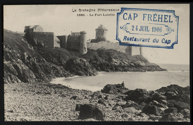 Carte postale ancienne Cap Fréhel - Fort Lalatte à Plévenon