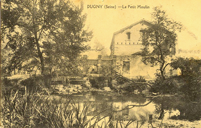 Carte postale ancienne Dugny-Petit Moulin