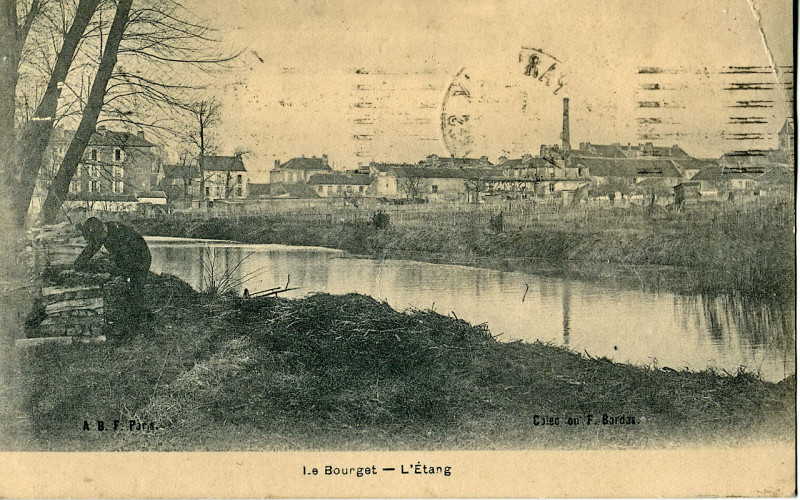 Carte postale ancienne Le Bourget - L'Etang à Saint-Martin-de-Valamas