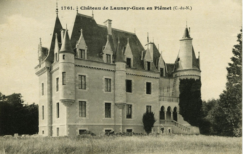 Carte postale ancienne Château de Launay-Guen en Plémet à Plémet