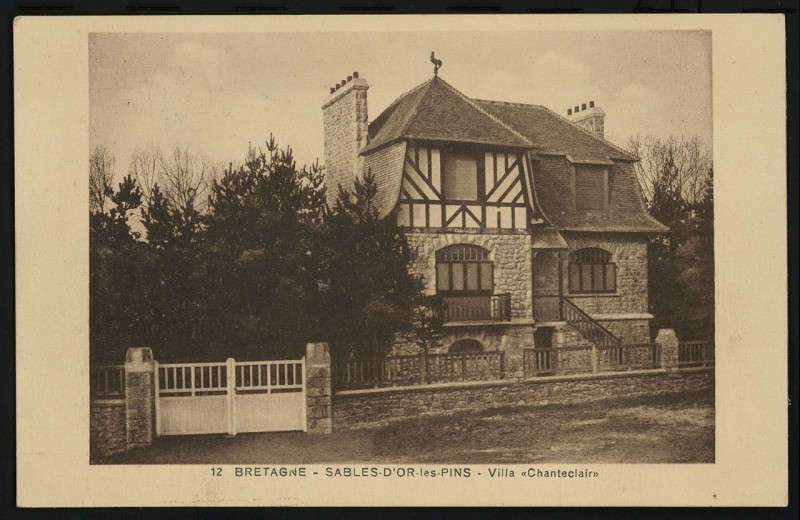 Carte postale ancienne Fréhel - Sables-d'Or-les-Pins Villa Chanteclair à Fréhel