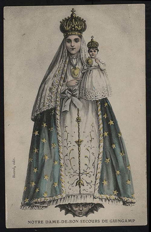 Carte postale ancienne Guingamp - Notre-Dame de Bon-secours de Guingamp à Guingamp