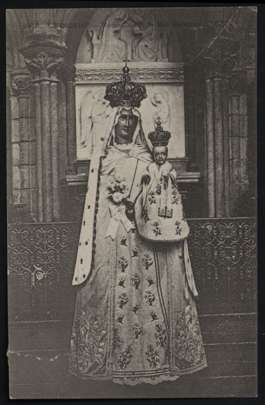 Carte postale ancienne Guingamp - Notre-Dame de Bon-Secours à Guingamp