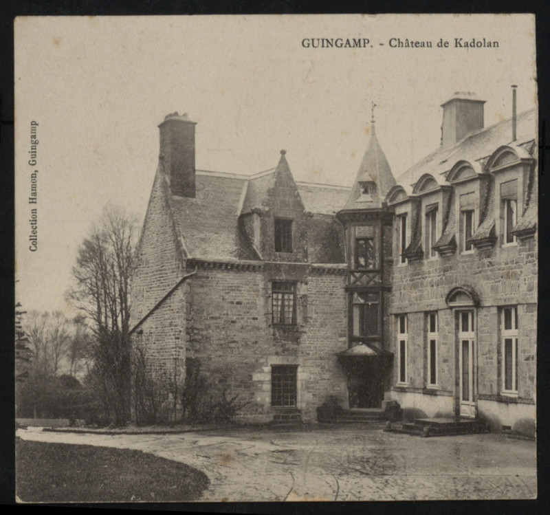 Carte postale ancienne Guingamp - Château de Kadolan à Guingamp