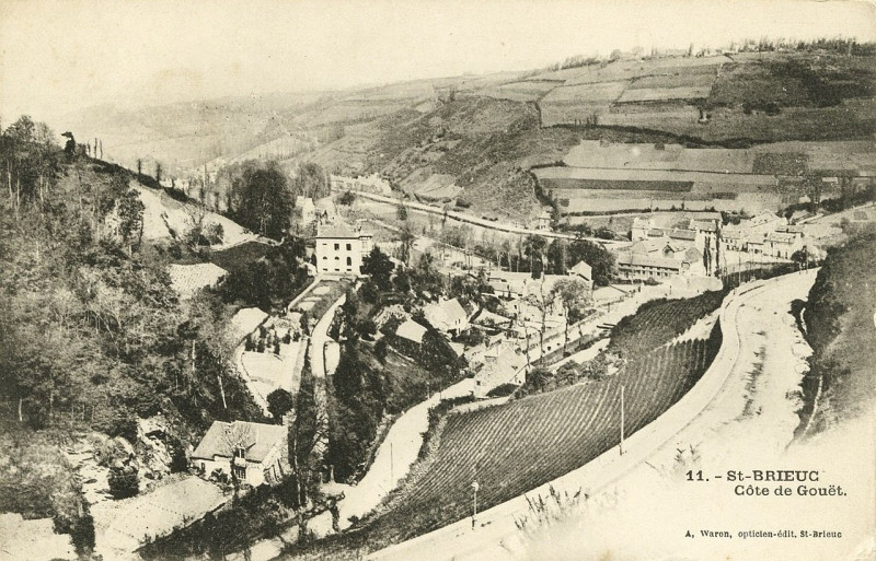 Carte postale ancienne Saint-Brieuc - Côte de Gouët à Saint-Brieuc