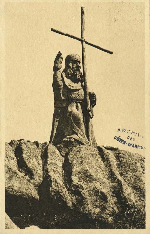 Carte postale ancienne Trégastel - Père éternel à Trégastel