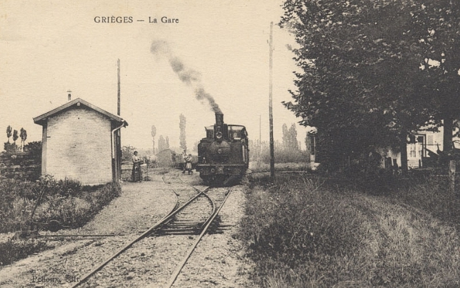 Carte postale ancienne Gare Grièges Carte Postale 2
