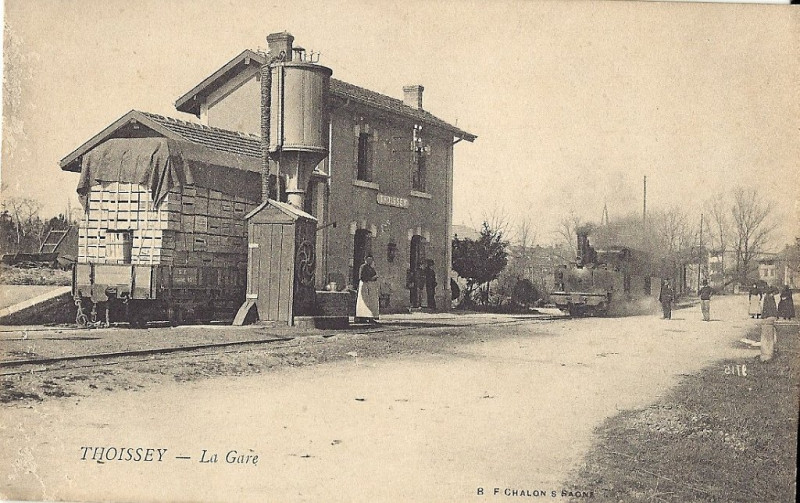Carte postale ancienne Gare Thoissey 2