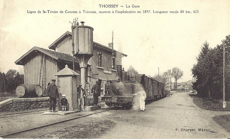 Carte postale ancienne Gare Thoissey 4
