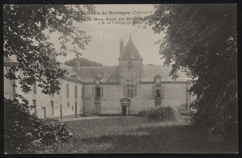 Carte postale ancienne Hillion - Bon-Abri à Hillion