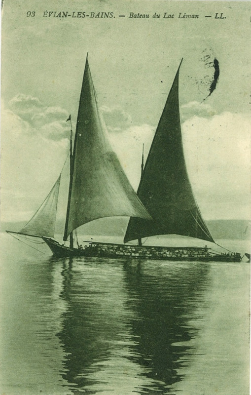Carte postale ancienne CPA~Barque du Léman