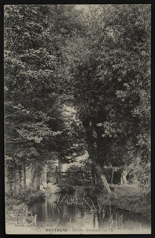 Carte postale ancienne Binic - Pontceau sur l'Ic à Binic-Étables-sur-Mer