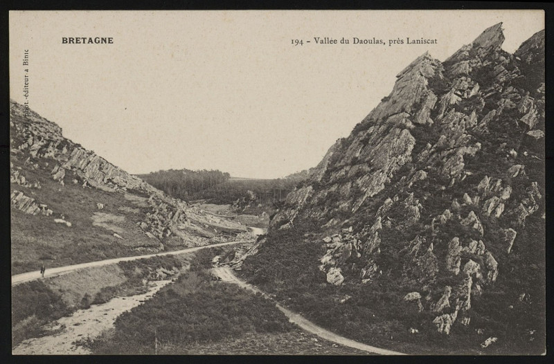 Carte postale ancienne Laniscat - Vallée du Daoulas à Bon Repos sur Blavet