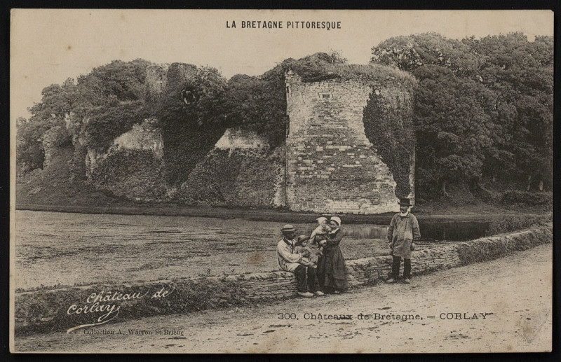 Carte postale ancienne Corlay - Château à Corlay