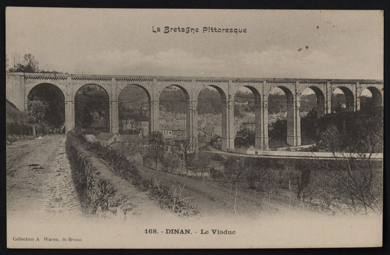 Carte postale ancienne Dinan - Viaduc à Dinan