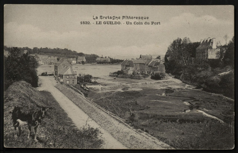 Carte postale ancienne Le Guildo - Coin du port à Saint-Cast-le-Guildo