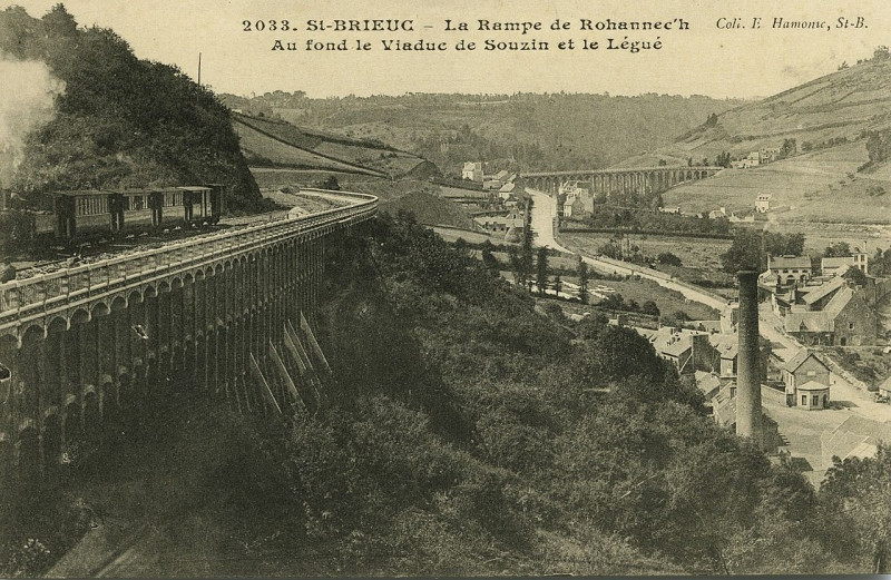 Carte postale ancienne Saint-Brieuc - Rampe de Rohannec'h à Saint-Brieuc