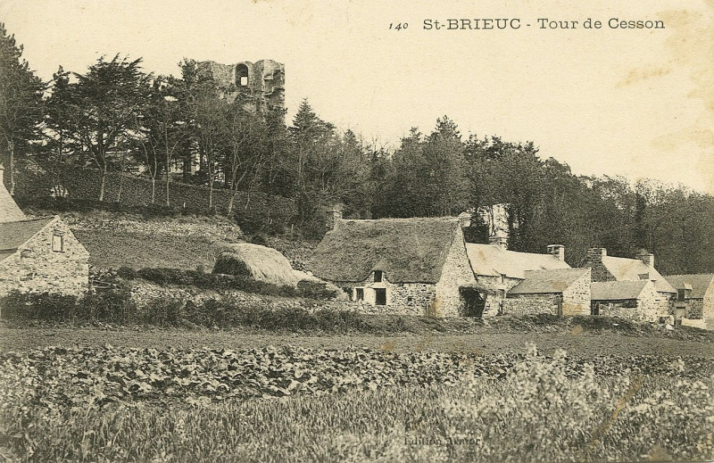 Carte postale ancienne Saint-Brieuc - Tour de Cesson à Saint-Brieuc