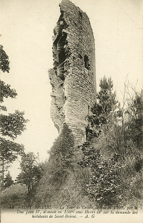 Carte postale ancienne Saint-Brieuc - Tour de Cesson à Saint-Brieuc