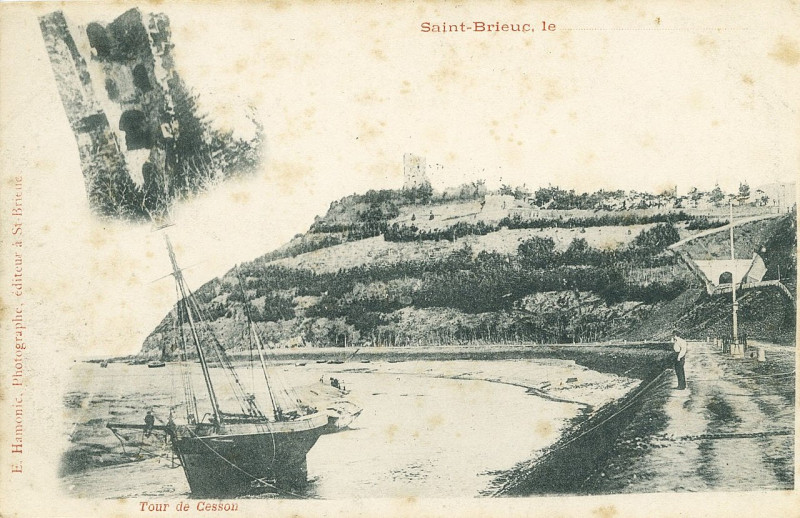 Carte postale ancienne Saint-Brieuc - Tour de Cesson à Saint-Brieuc