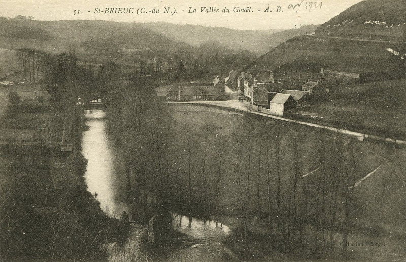 Carte postale ancienne Saint-Brieuc - Vallée du Gouët à Saint-Brieuc