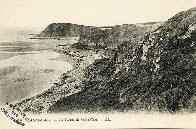 Carte postale ancienne Saint-Cast - Pointe de Saint-Cast à Saint-Cast-le-Guildo