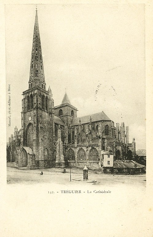 Carte postale ancienne Tréguier - Cathédrale à Tréguier